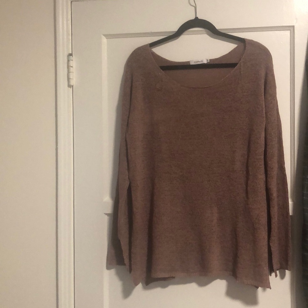Mauve light knit sweater